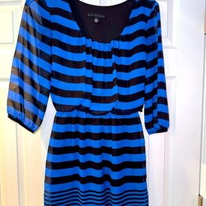 AS blue and black dress